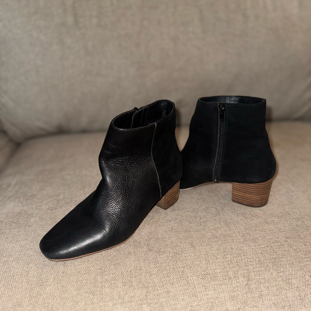 Crown Vintage Black Ankle Booties